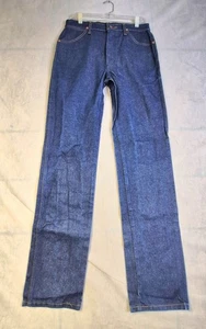 Wrangler Men 31x36 Cowboy Cut 13MWZ Original Fit Pro Rodeo Blue Jeans Dark Wash - Picture 1 of 10