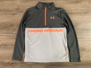 Under Armour Youth Jacket Partial Zip Pullover Heat Gear Size YLG Used - Picture 1 of 10