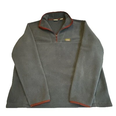 LL Bean Fleece Katahdin Pullover Men’s XXL Tall Blue Zip Sweater Sherpa Outdoors - Image 1 of 4