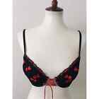 Frederick's Of Hollywood Lingerie Women Sz 36C Bra Floral Lace Heart