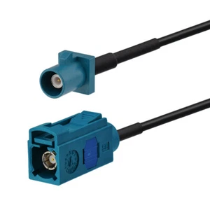 Universal Vehicle Car Antenna Extension Cable Fakra Z Water Blue Coaxial 7cm~10m - Picture 1 of 4