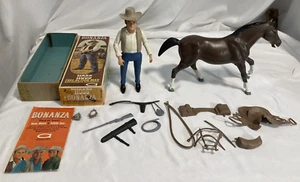 Modellino BONANZA "HOSS" Cartwright 8" 1966 con scatola, cavallo e accessori - Foto 1 di 15