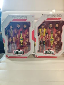 Mattel WWE Ultimate Edition CHASE Razor Ramon PURPLE Scott HALL NWO NEW SET (2) - Picture 1 of 6