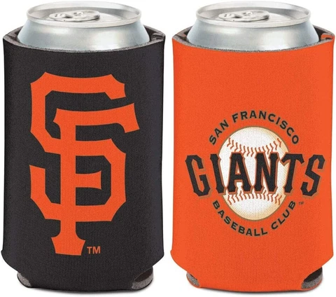 San Francisco Giants Logo Can Koozie (1) Holder Collapsible 2 sides Free Ship Cover