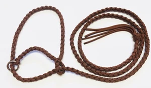 Kleinviehhalfter Ziegenhalfter, schokoladenbraunes Schafhalfter - Bild 1 von 4