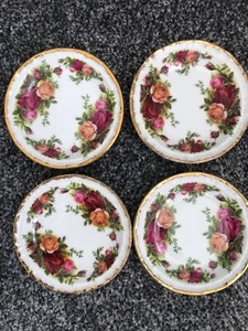 Royal Albert Old Country roses small plates x4 - Picture 1 of 4