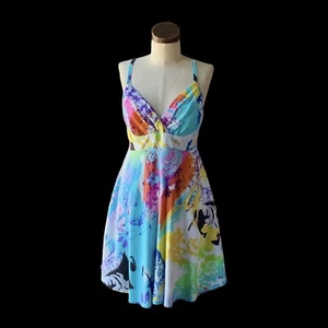 Vintage JAMS WORLD Tie Dyed Dress 100% RAYON Hawaii USA Medium - Picture 1 of 10