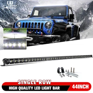 Barre Lumineuse LED 12V 24V 126W Ultra Mince 112cm 42 LED Voiture Hors Route 4x4 - Imagen 1 de 14