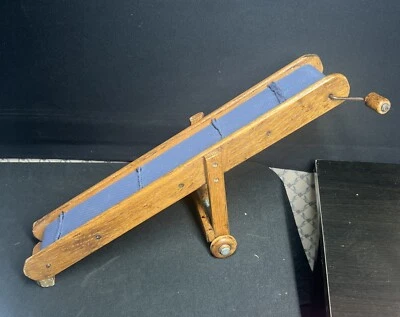 Vintage Wooden Hay Elevator Farm Toy Tractor 19” USA Wind Up Loader Farm Toy - Image 1 of 4