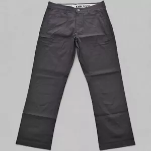NEW UB Tech Pants Men's 36x32 Black Flex Chino Straight Leg Cargo Outdoor Work - Picture 1 of 14