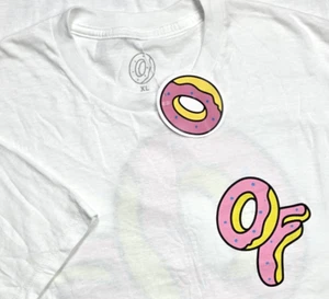 Odd Future Tshirt Men XL Pink Yellow Donut Tyler The Creator Ofwgkta Rap NWT - Picture 1 of 11