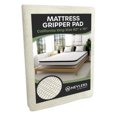 Nevlers Gripper Mattress Pad, California King - Durable Gripper Pad