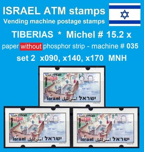 Israel ATM TIBERIAS * no PH * 035 * set 90/140/170 MNH * Klussendorf FRAMA - Picture 1 of 2