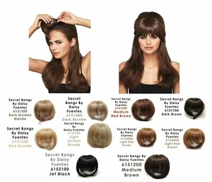 Genuine Salon Style Secret Bangs By Daisy Fuentes 11 Different Color Varieties - Picture 1 of 39