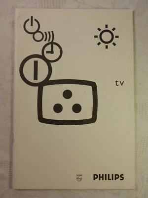Antiguo Manual De Instrucciones Televisor TV Philips S MD1.2E Multilenguaje - Imagen 1 de 4