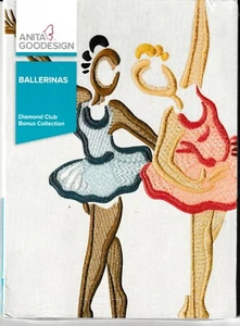 Ballerinas Anita Goodesign Stickmaschine Designs CD Diamant Club - Bild 1 von 2