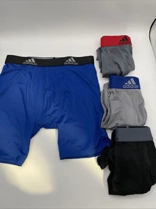 (4)Pack Underwear Boys Adidas Long Briefs Size L - Picture 1 of 1
