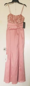 Maria Bonita Sequin Evening Formal Dress Sz L New with Tags🌟Strap Paillettes - Picture 1 of 11