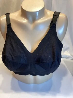 sears wireless bra size 36c black adjustable strap back closure - Image 1 of 4