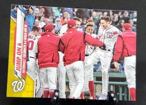 2020 Topps Update U-3 Jump On 6 Veteran Combos Turner/Difo Yellow Parallel