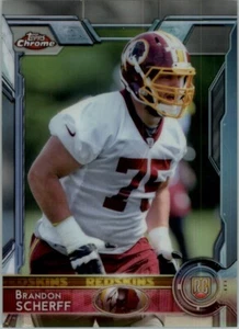 2015 Topps Chrome Refractor BRANDON SCHERFF RC #117 WASHINGTON COMMANDERS 🏈 - Picture 1 of 1