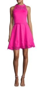 Vestido patinador bordado azafrán TED BAKER FUCSIA TB 2 (US 6) o TB 4 (US 10) - Imagen 1 de 2