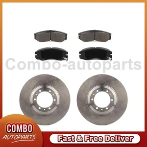 Front Disc Rotors Ceramic Brake Pads Fits Honda Passport Isuzu Amigo Isuzu Axiom - Picture 1 of 12