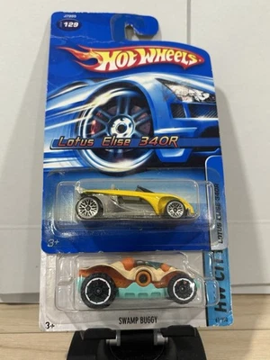 Hot Wheels Lot Of 2, Lotus Elise 340R, Swamp Buggy NEW - Image 1 of 4