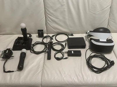 PlayStation VR 1 Brille + Move Motion + Ladestation PS4/PS5 Komplettset - Bild 1 von 4