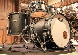 Pearl Masters Maple Pure 4pcs Black Mist Drum Set (10-12-16-22) - New! - Picture 1 of 11