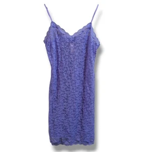 Victorias Secret Nachthemd Stretch Spitze lila Cami Mini transparent Spitze sexy Gr. M - Bild 1 von 6