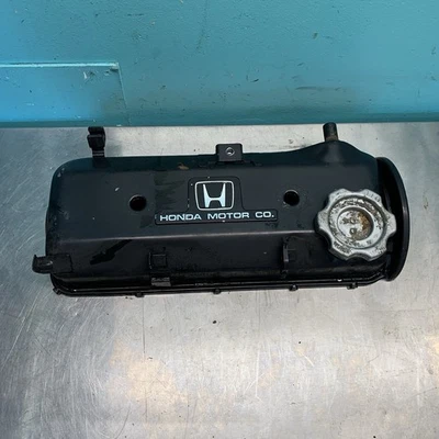 84-87 1984-1987 Honda CRX Civic Motor Culata Válvula Cubierta OEM 12 Válvulas Foto 1 de 4