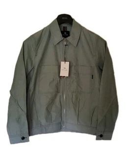 Chaqueta PAUL SMITH Harrington para Hombres M Ajuste Reg Verde Pálido Ligera PVP £375 - Imagen 1 de 13