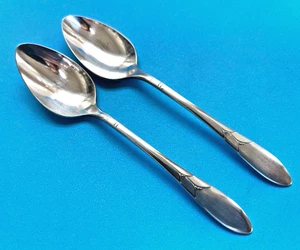 Lady Hamilton Community Silverplate Oneida 4 1/2" Demitasse Spoons 1932 Lot of 2 - Picture 1 of 3