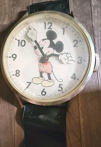 Vtg Disney Welby By Elgin Mickey Mouse Giant Wrist Watch Wall Clock - Working - Picture 1 of 4