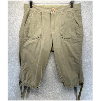 Pantalones Cortos Dockers Mujer Pantalón Skimmer Ajuste Ideal Talla 8 Bolsillos Verdes Algodón Elástico Foto 1 de 4