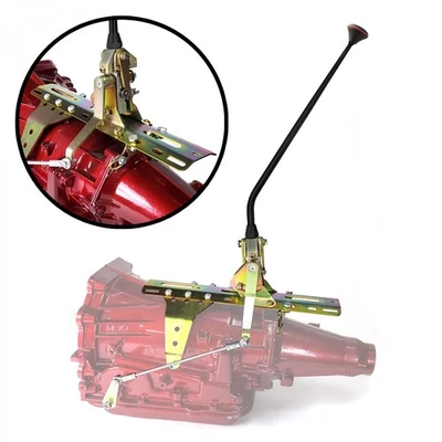 Side Shift Transmission Shifter Kit w/ 23 Black Arm for GM 4L60E - Image 1 of 4