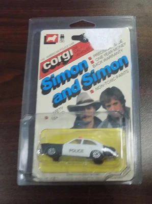 CORGI Simon and Simon '57 Chevy Car Black White Vintage 1982 New - Image 1 of 2