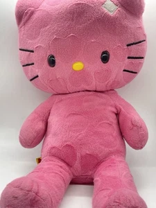 Peluche Hello Kitty Build A Bear BAB Pink Hearts San Valentín sin lazo - Imagen 1 de 6