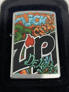 Zippo 2009 Graffiti Click Club Feuerzeug Neu Originalverpackt - Bild 1 von 7