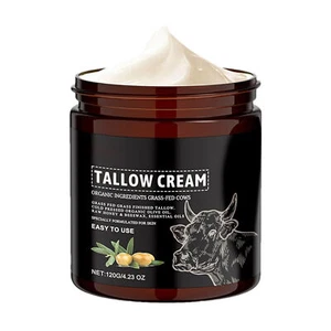 Beef Tallow for Skin - Organic Grass-Fed Whipped Beef Tallow and Honey Balm 120g - Picture 1 of 12