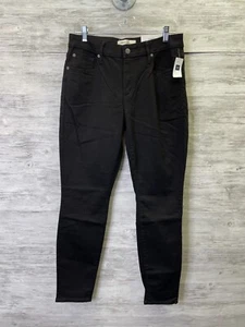 Gap 1969 Skinny Jeans 31 Womens Black Denim Curvy Stretch Mid Rise - Picture 1 of 10