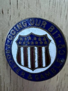 Vintage Doing Our Bit Proctor & Gamble Co Pinback Newark N. J. - Bild 1 von 5
