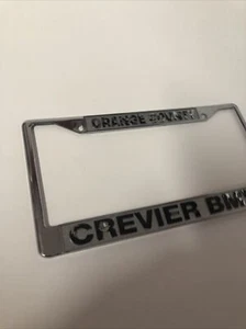 Rare Orange County California "CREVIER BMW" vintage dealer license plate frame   - Picture 1 of 7