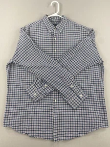 Ralph Lauren Shirt Mens XXL 2XL White Blue Green Button Up Long Sleeve - Picture 1 of 15