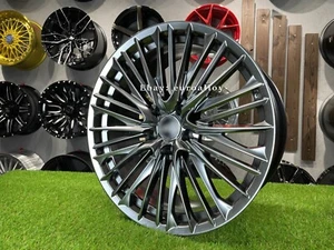 4 x 19 Inch 5x108 Multi Spoke Hyper Black Wheels: Fits For Volvo Jaguar - Picture 1 of 10