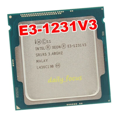 Intel Xeon E3-1231 v3 3.4 GHz LGA1150 4 cores 8 threads SR1R5 CPU Processor 8 MB - Image 1 of 4