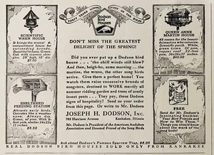 1924 n. Chr.(N16)~Jos. H. DODSON CO. KANKAKEE, ILL. DODSON VOGELHÄUSER - Bild 1 von 1