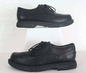 TIMBERLAND Scarpe Oxford Uomo 9M Pelle Nera Impermeabili Eleganti Comfort 61073 - Foto 1 di 12