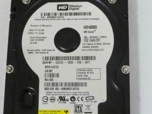 Western Digital Dell 40GB SATA 7200rpm 3.5in HDD ( WD400BD-75MRA3 0JX723 ) REF - Afbeelding 1 van 3